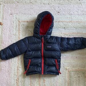 Patagonia Dark Blue Hi-Loft Down Coat